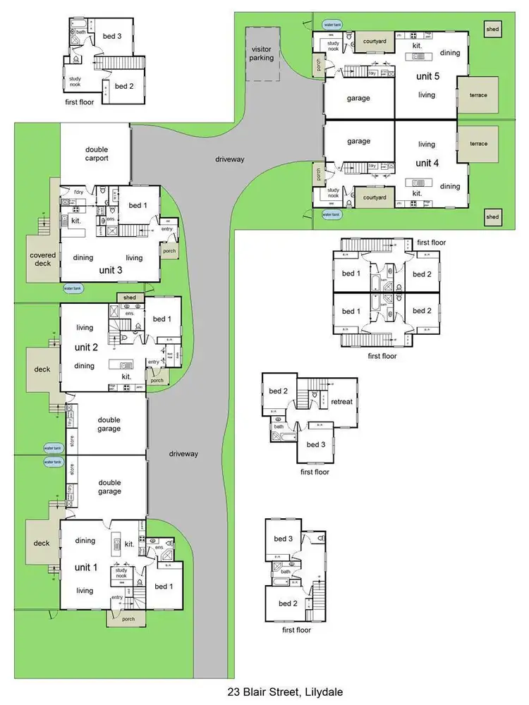 Floorplan of Homely house listing, 23 Blair Street, Lilydale VIC 3140