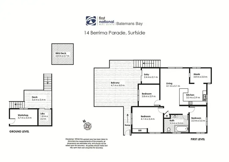 Floorplan of Homely house listing, 14 Berrima Parade, Surfside NSW 2536