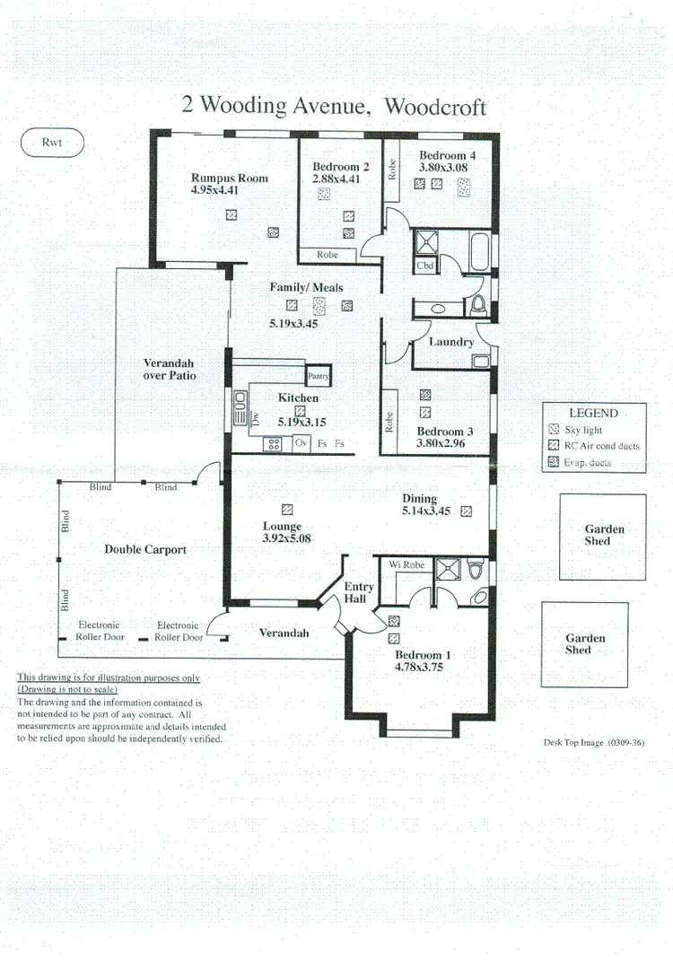 Floorplan of Homely house listing, 2 Wooding Avenue, Woodcroft SA 5162