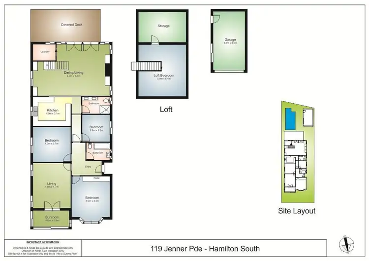 Floorplan of Homely house listing, 119 Jenner Parade, Hamilton South NSW 2303