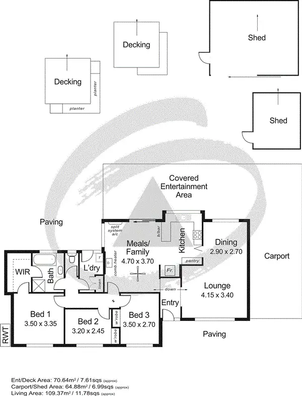 Floorplan of Homely house listing, 10 Benjamin Way, Mount Barker SA 5251