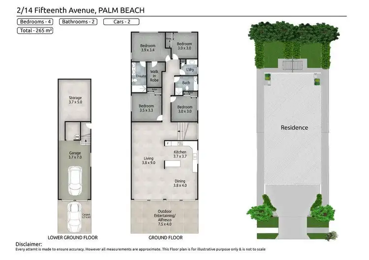 Floorplan of Homely apartment listing, Villa 2, 14 Fifteenth Avenue, Palm Beach QLD 4221
