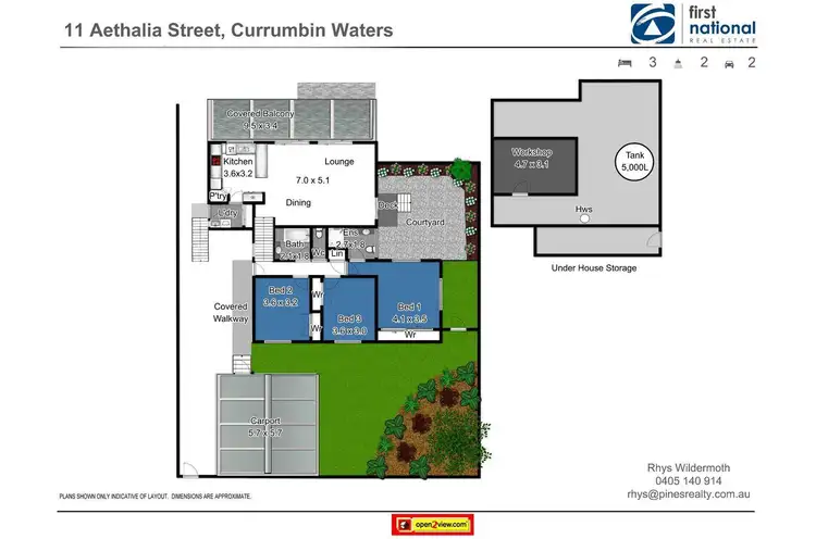 Floorplan of Homely house listing, 11 Aethalia Street, Currumbin Waters QLD 4223