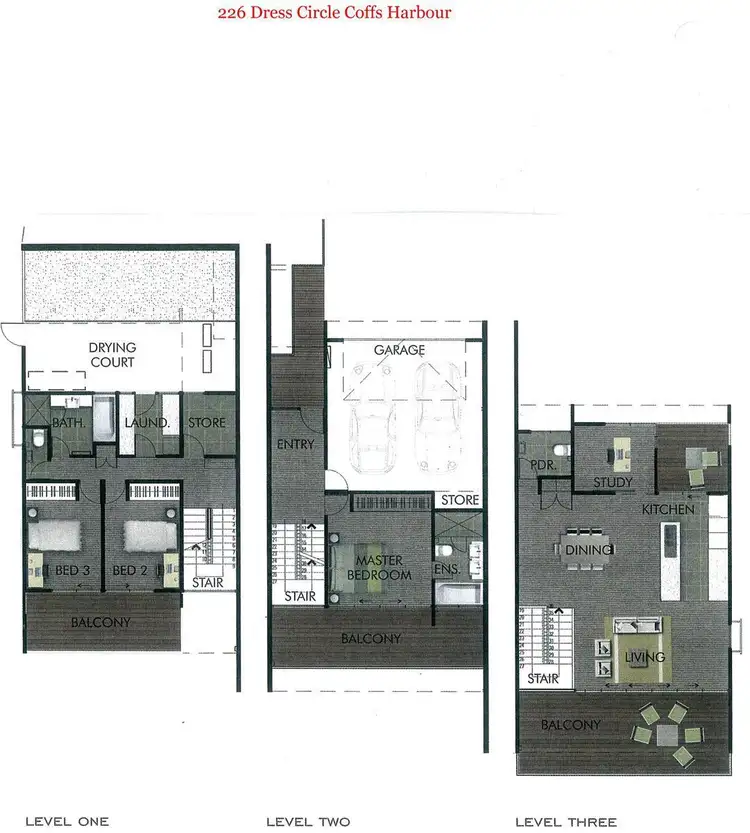 Floorplan of Homely townhouse listing, 226 Dress Circle, Coffs Harbour NSW 2450
