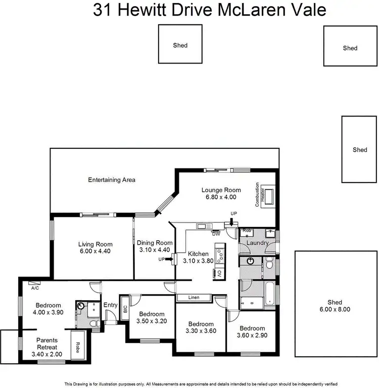Floorplan of Homely house listing, 31 Hewitt Drive, Mclaren Vale SA 5171