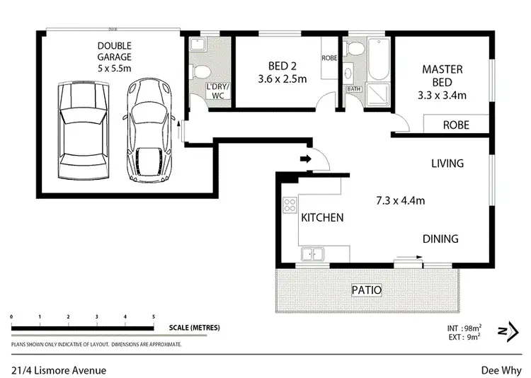 Floorplan of Homely unit listing, 21/4-8 Lismore Avenue, Dee Why NSW 2099