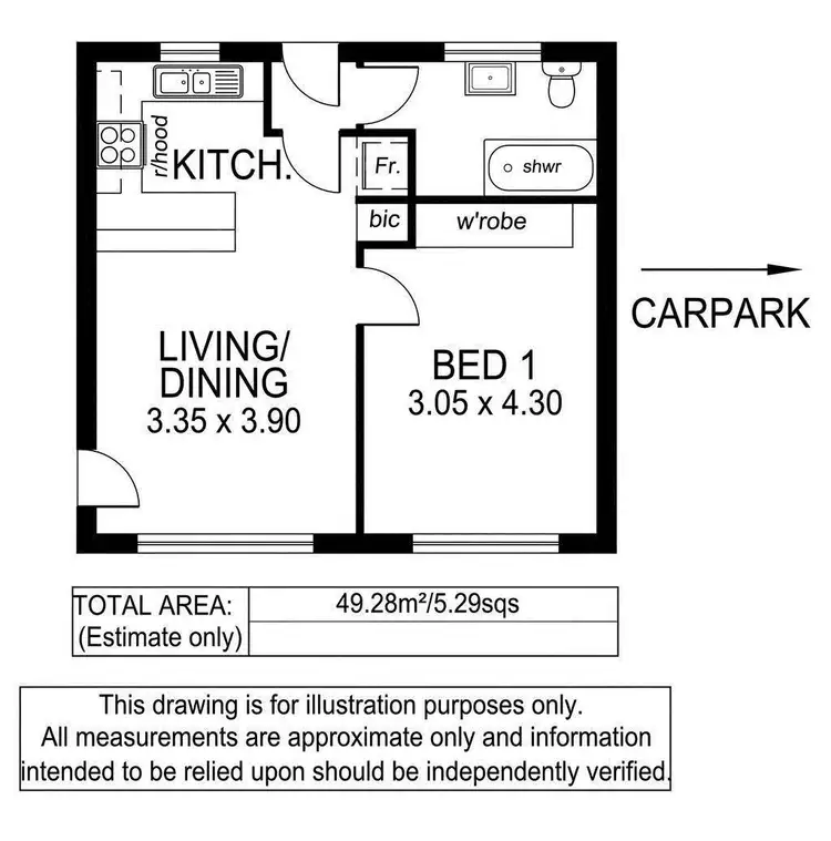 Floorplan of Homely unit listing, 3/151 Anzac Highway, Kurralta Park SA 5037