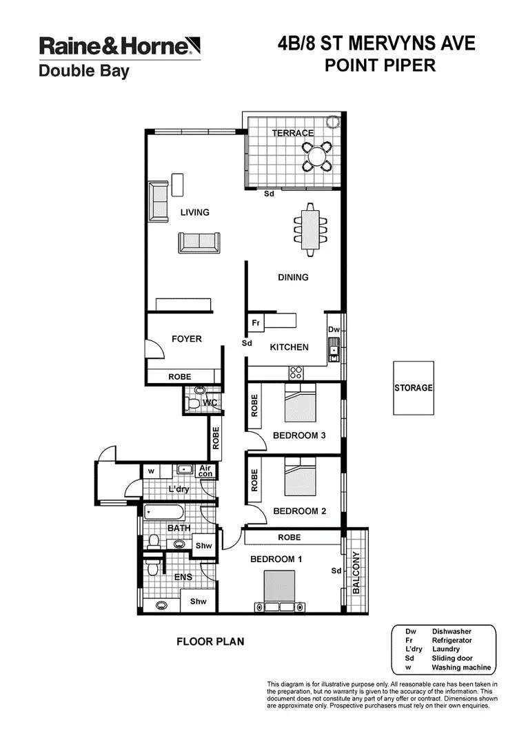 Floorplan of Homely apartment listing, 4B/8 St Mervyns Avenue, Point Piper NSW 2027