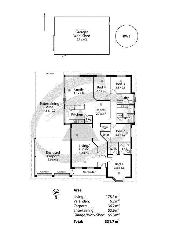 Floorplan of Homely house listing, 124 Burnbank Way, Mount Barker SA 5251