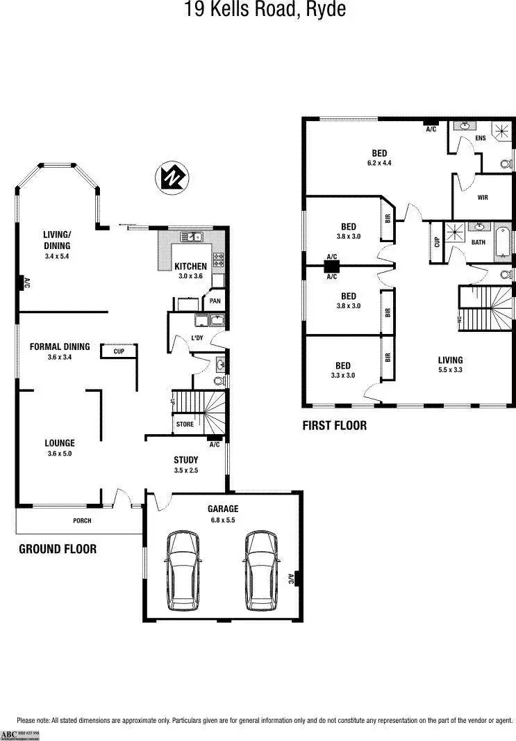 Floorplan of Homely house listing, 19 Kells  Road, Ryde NSW 1680