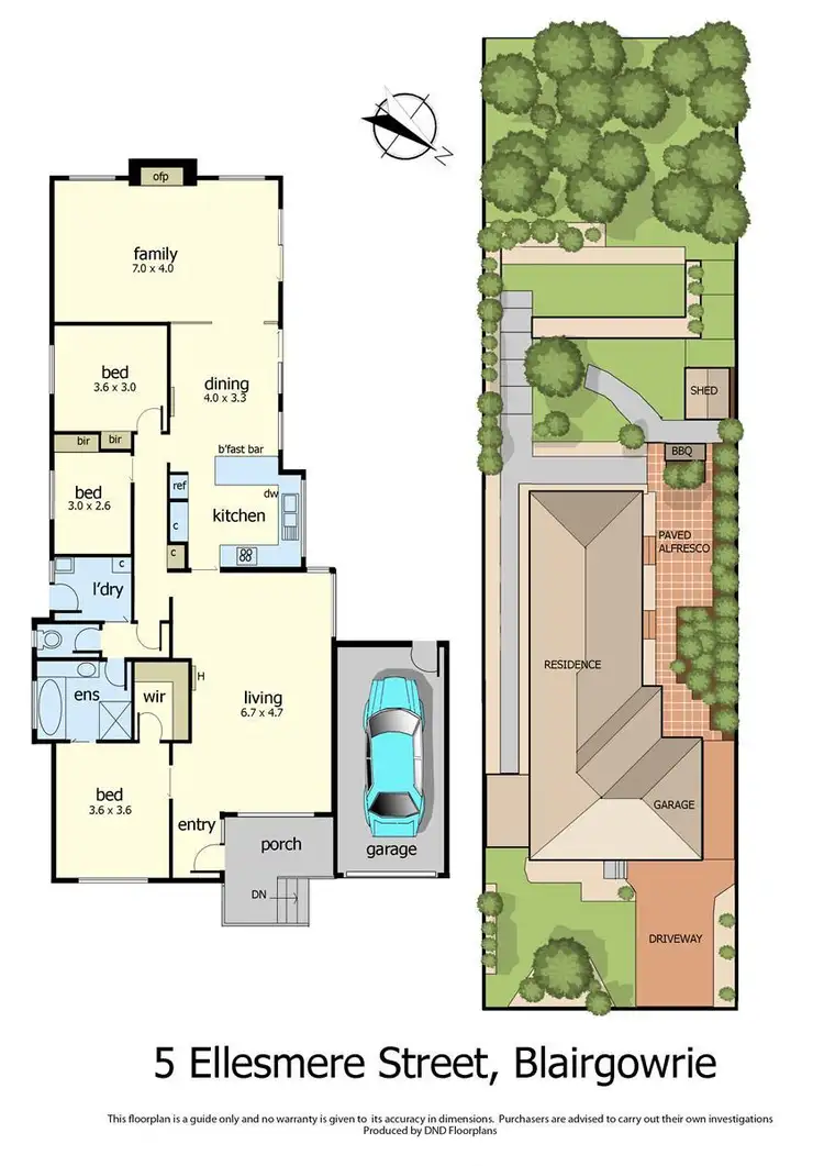 Floorplan of Homely house listing, 5 Ellesmere Street, Blairgowrie VIC 3942