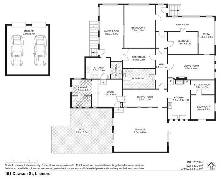 Floorplan of Homely house listing, 191 Dawson Street, Girards Hill NSW 2480