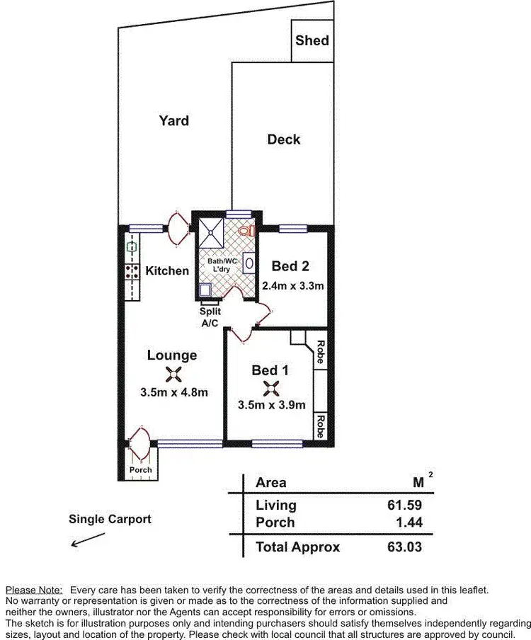 Floorplan of Homely house listing, 6/52 Harvey Street East, Woodville Park SA 5011
