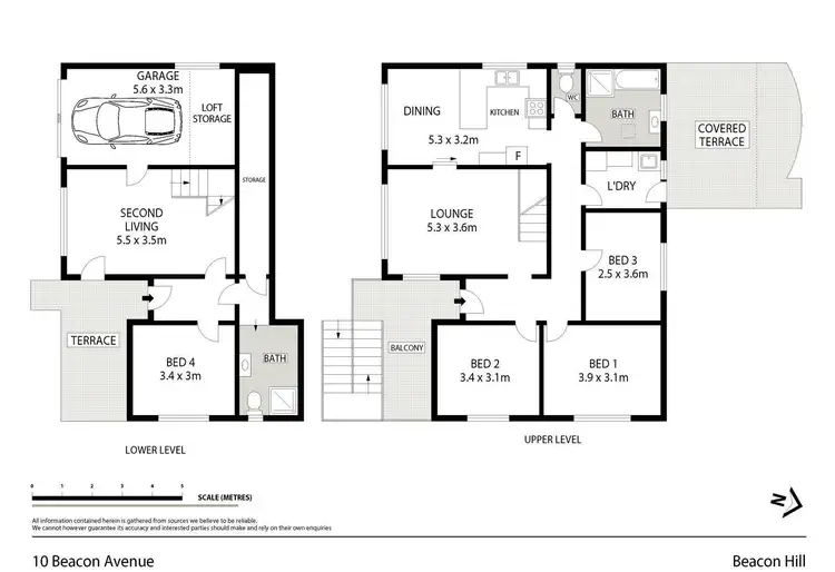 Floorplan of Homely house listing, 10 Beacon Avenue, Beacon Hill NSW 2100