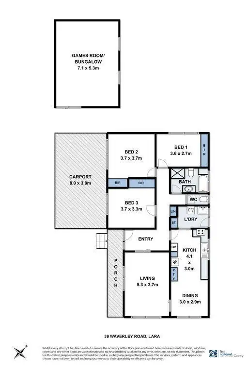 Floorplan of Homely house listing, 39 Waverley Road, Lara VIC 3212