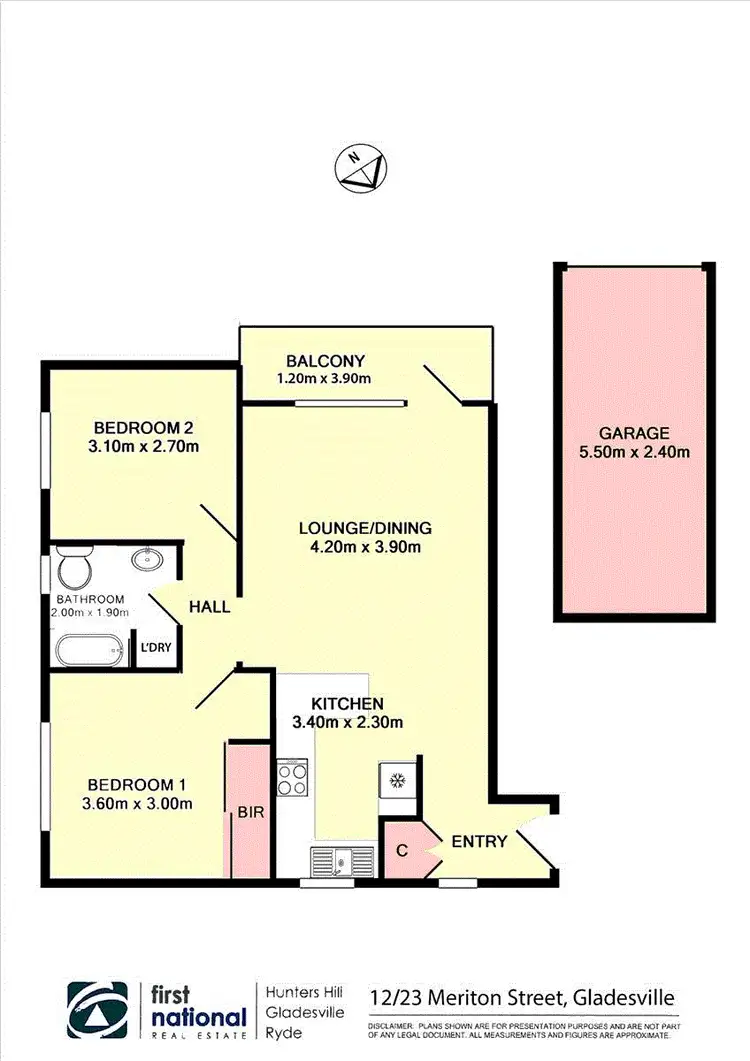 Floorplan of Homely apartment listing, 12/23 Meriton Street, Gladesville NSW 2111
