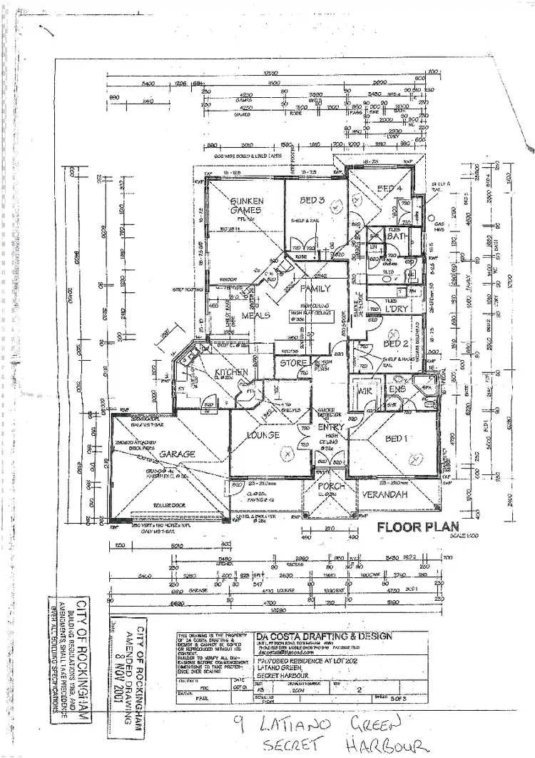 Floorplan of Homely house listing, 9 Latiano Green, Secret Harbour WA 6173