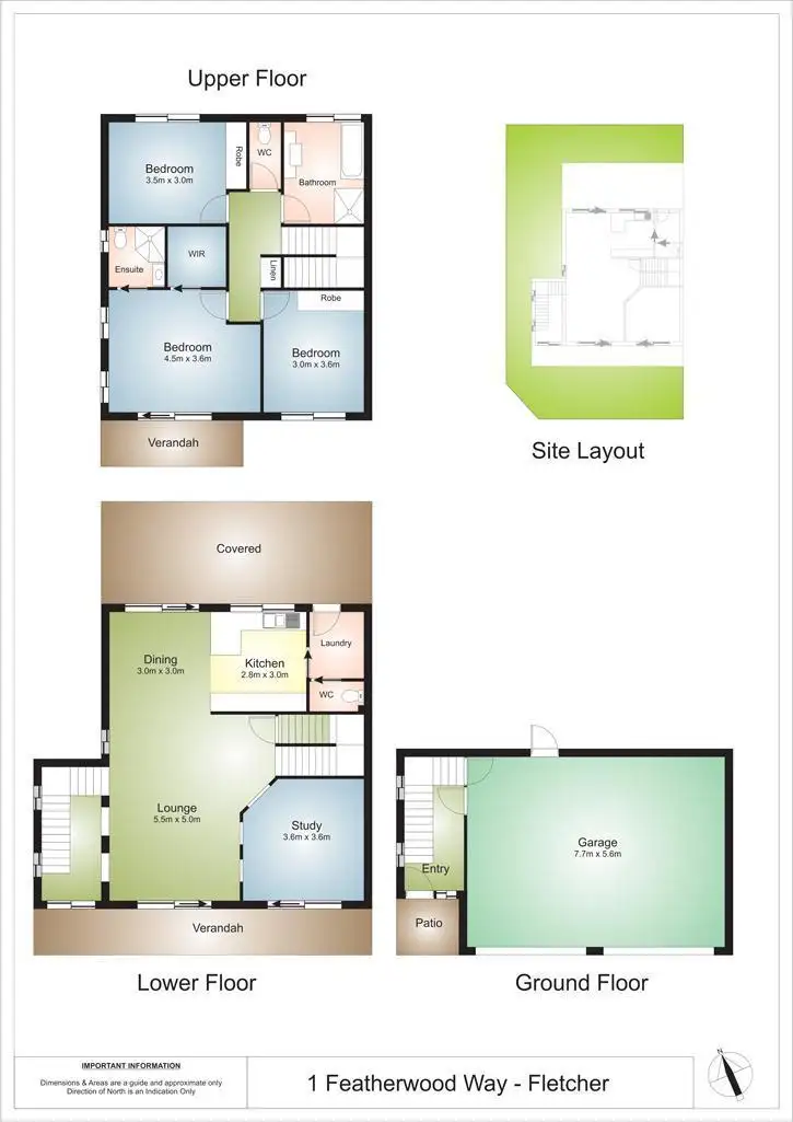 Floorplan of Homely house listing, 1 Featherwood Way, Fletcher NSW 2287