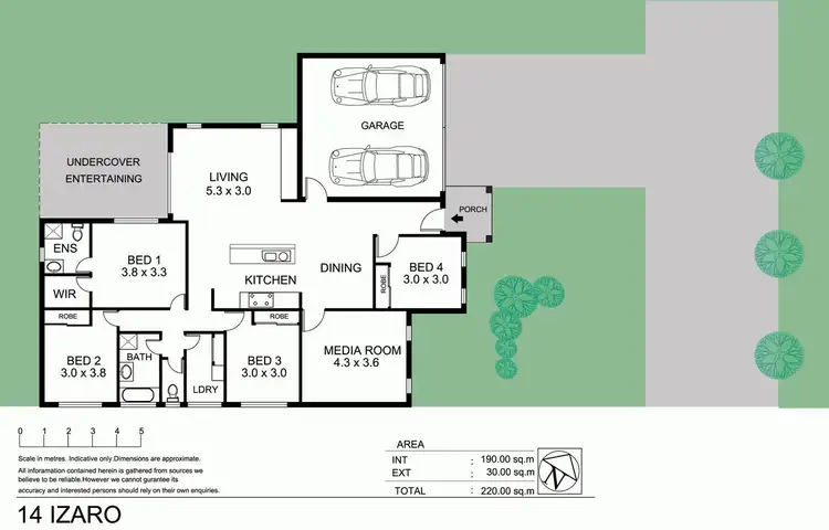 Floorplan of Homely house listing, 14 Izaro Circuit, Burdell QLD 4818