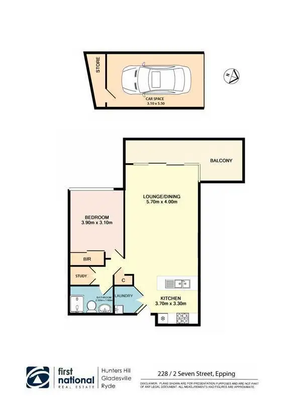 Floorplan of Homely apartment listing, 228/2 Seven Street, Epping NSW 2121
