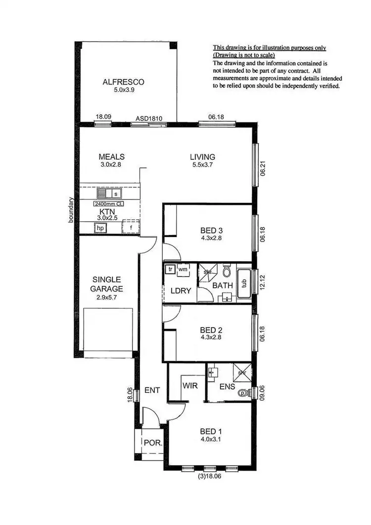 Floorplan of Homely unit listing, 20B Ferry Avenue, Plympton Park SA 5038