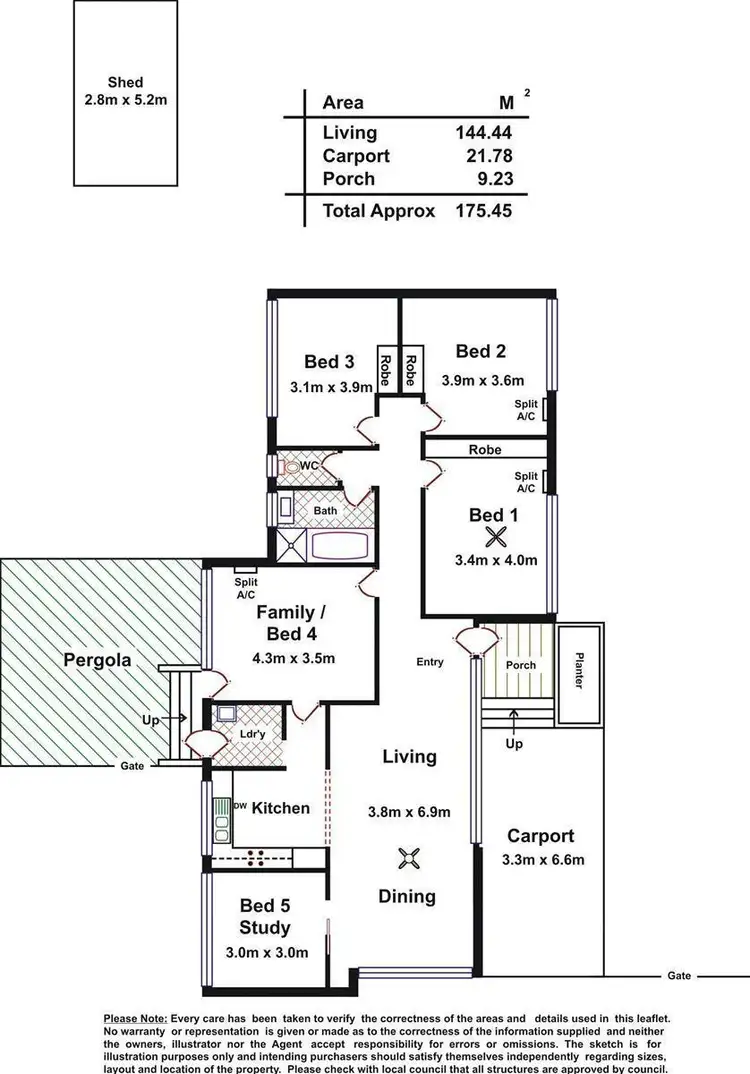 Floorplan of Homely house listing, 12 Wolsten Road, Para Hills SA 5096
