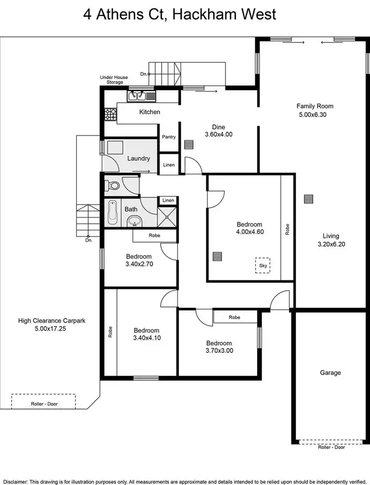 Floorplan of Homely house listing, 4 Athens Court, Hackham West SA 5163