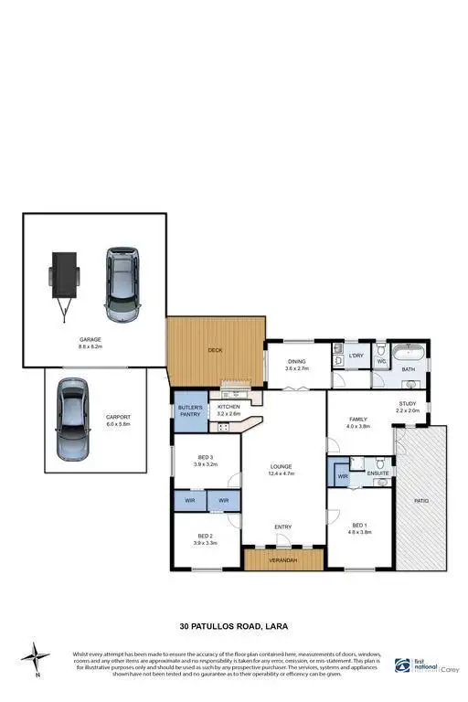 Floorplan of Homely house listing, 30 Patullos Road, Lara VIC 3212