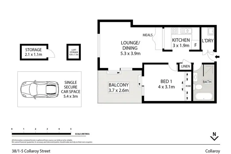 Floorplan of Homely unit listing, 38/1-5 Collaroy Street, Collaroy NSW 2097