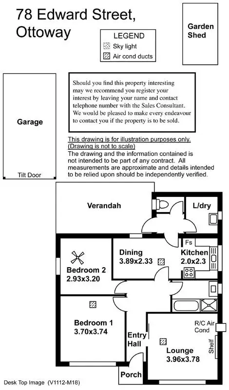Floorplan of Homely house listing, 78 Edward Street, Ottoway SA 5013