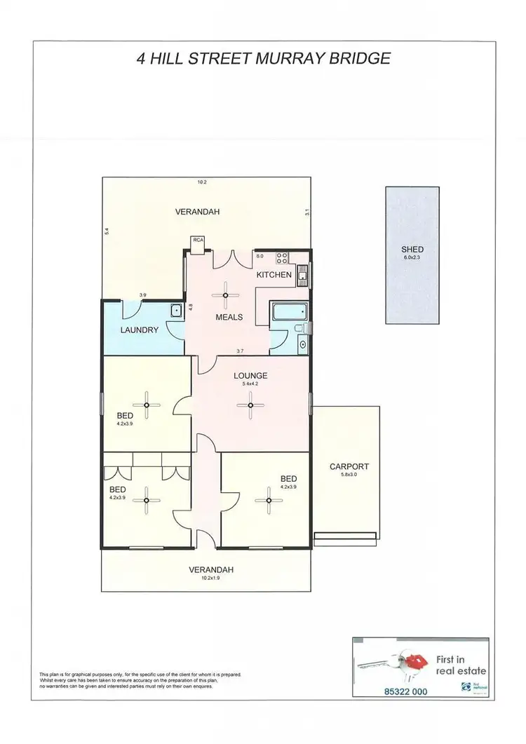 Floorplan of Homely house listing, 4 Hill Street, Murray Bridge SA 5253