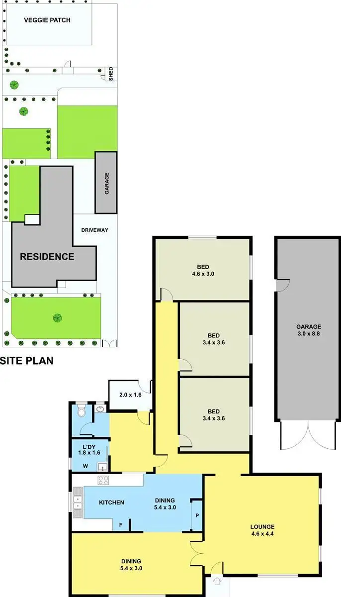 Floorplan of Homely house listing, 46 Henry Street, St Albans VIC 3021