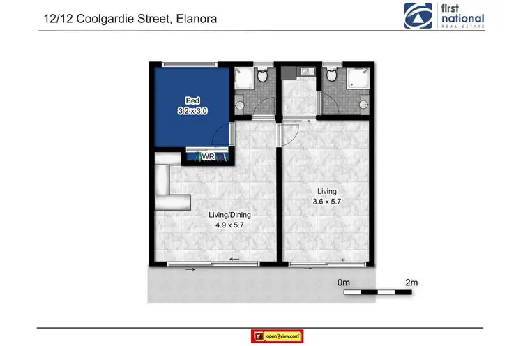 Floorplan of Homely unit listing, 12/12 Coolgardie Street, Elanora QLD 4221