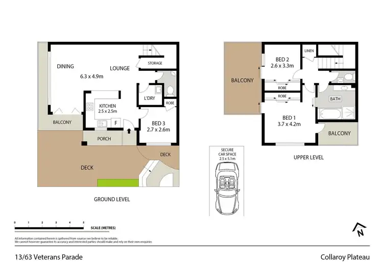 Floorplan of Homely townhouse listing, 13/63 Veterans Parade, Collaroy Plateau NSW 2097