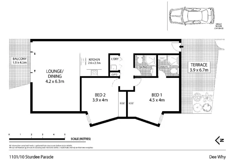 Floorplan of Homely unit listing, 1101/10 Sturdee Parade, Dee Why NSW 2099
