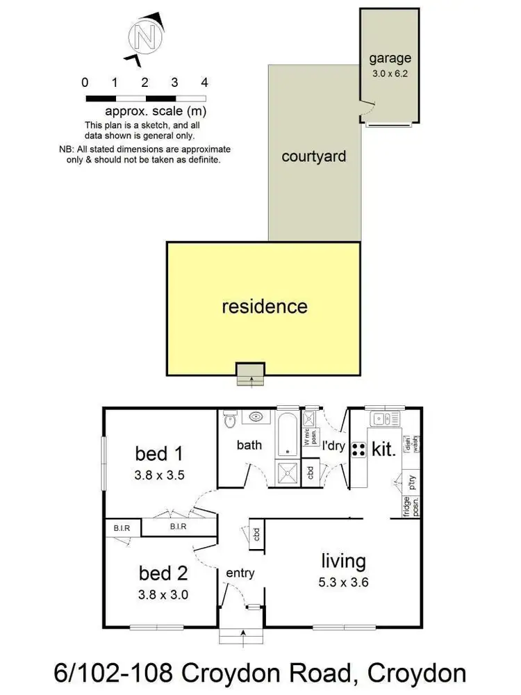 Floorplan of Homely townhouse listing, 6/102-108 Croydon Road, Croydon VIC 3136