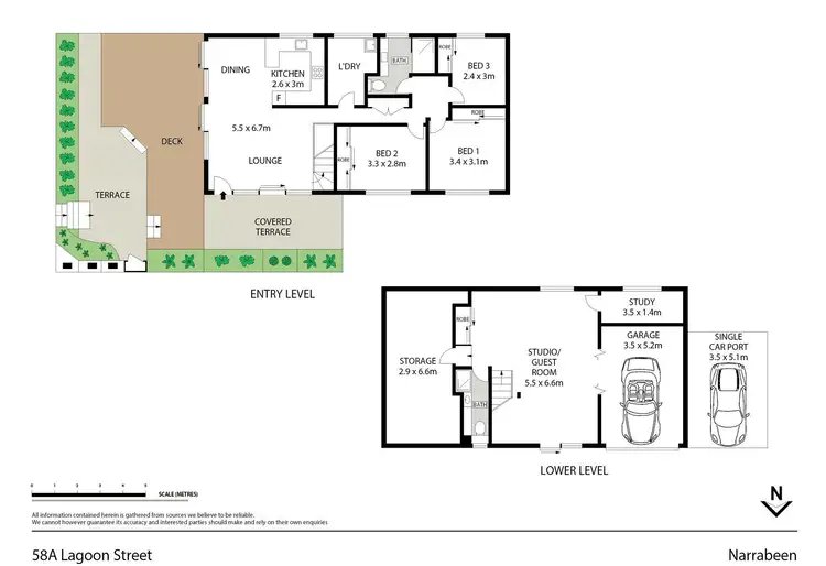 Floorplan of Homely house listing, 58a Lagoon Street, Narrabeen NSW 2101