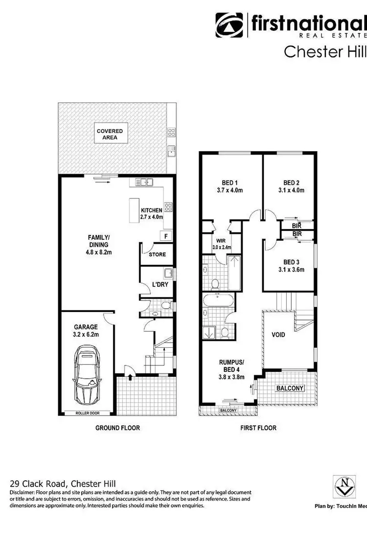 Floorplan of Homely semi-detached listing, 29A Clack Road, Chester Hill NSW 2162