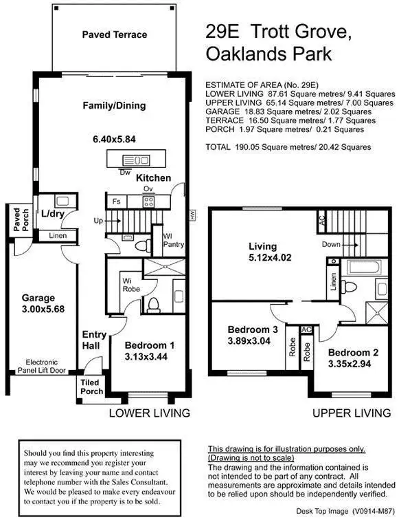 Floorplan of Homely townhouse listing, 29E Trott Grove, Oaklands Park SA 5046