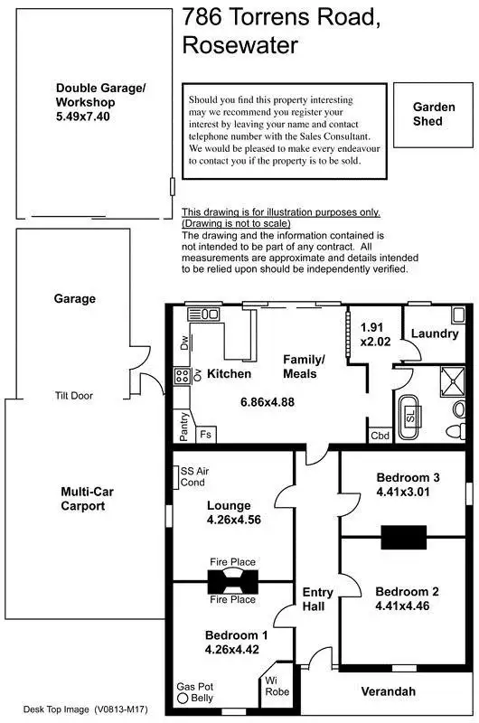 Floorplan of Homely house listing, 786 Torrens Road, Rosewater SA 5013
