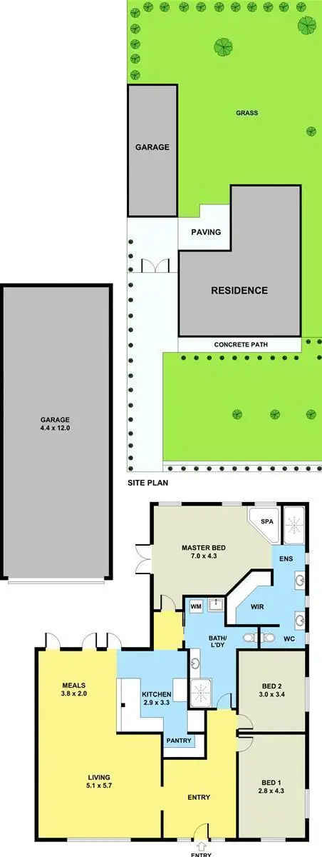 Floorplan of Homely house listing, 33 Harrison Street, Deer Park VIC 3023