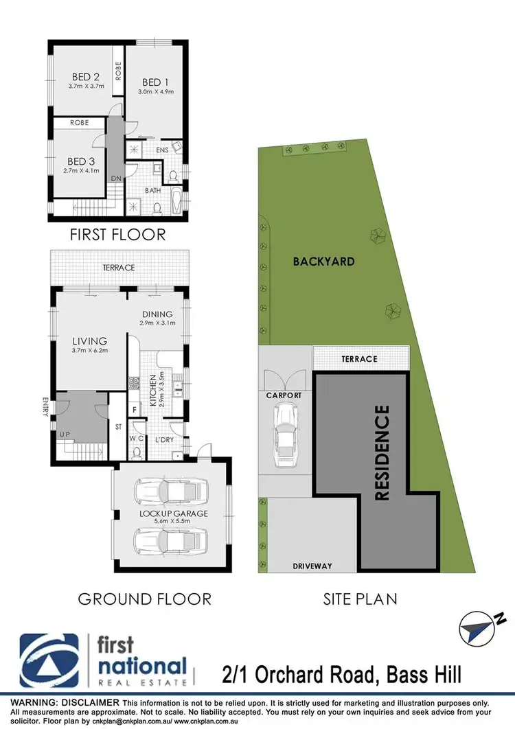 Floorplan of Homely townhouse listing, 2/1 Orchard Road, Bass Hill NSW 2197