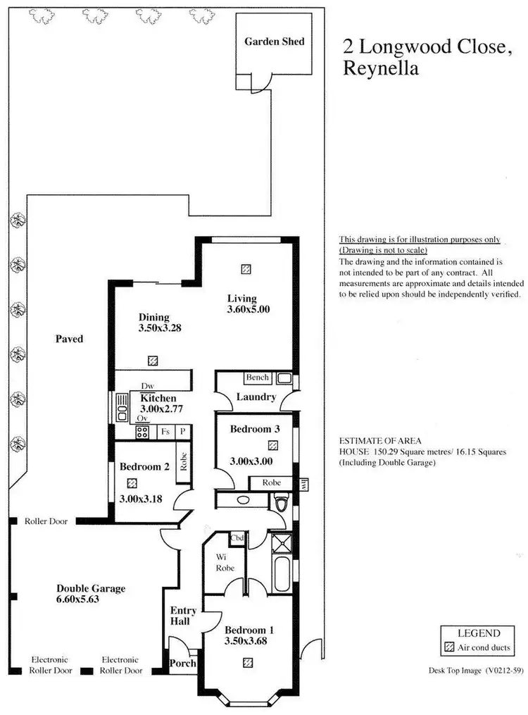Floorplan of Homely house listing, 2 Longwood Close, Reynella SA 5161