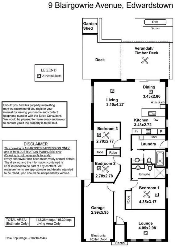 Floorplan of Homely house listing, 9 Blairgowrie Avenue, Edwardstown SA 5039
