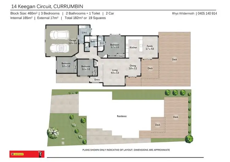 Floorplan of Homely house listing, 14 Keegan Circuit, Currumbin Waters QLD 4223