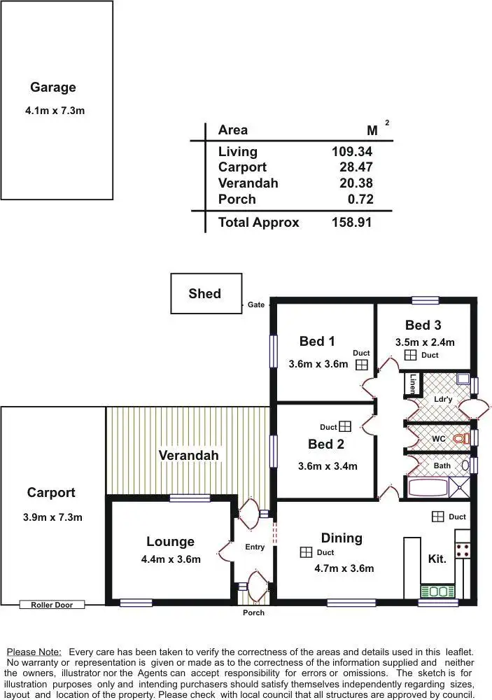 Floorplan of Homely house listing, 5 Lobelia Drive, Parafield Gardens SA 5107