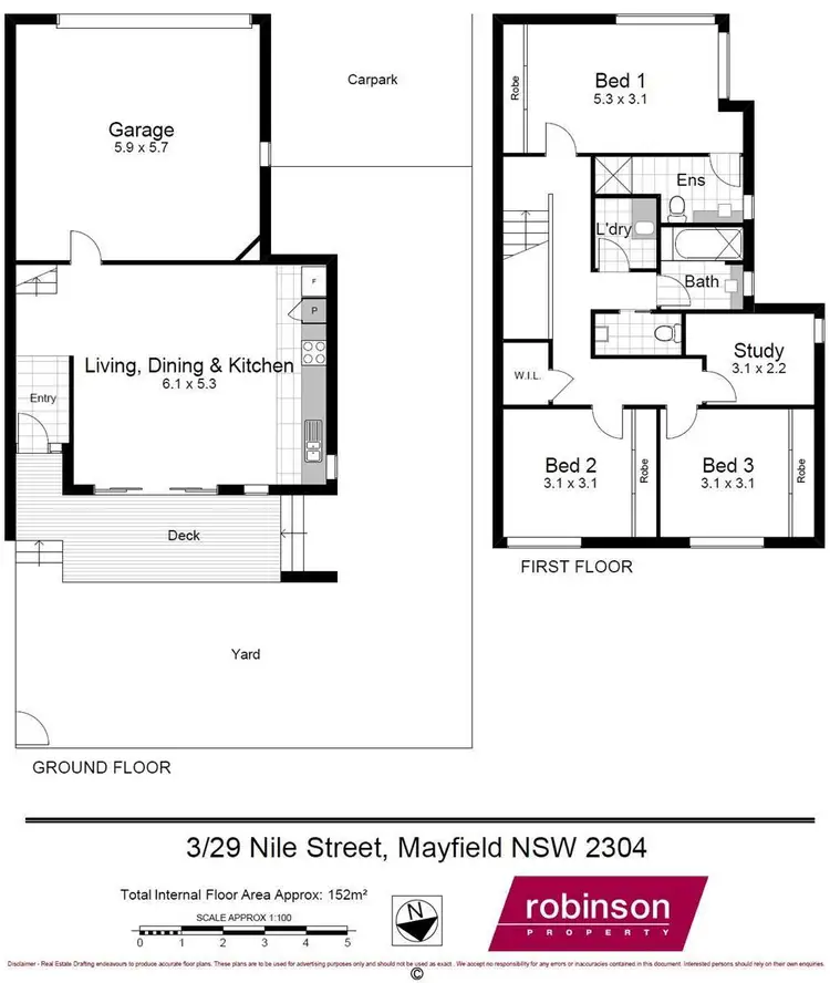 Floorplan of Homely townhouse listing, 3/29 Nile Street, Mayfield NSW 2304