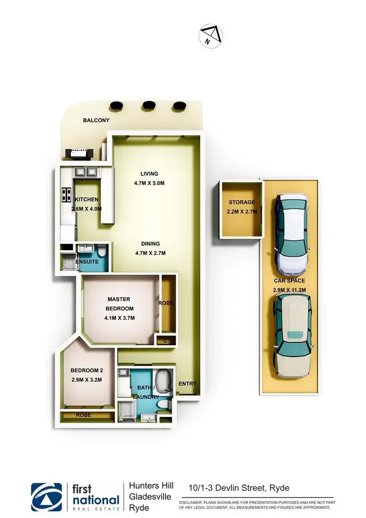 Floorplan of Homely apartment listing, 10/1 Devlin Street, Ryde NSW 2112