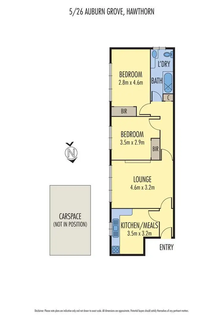 Floorplan of Homely unit listing, 5/26 Auburn Grove, Hawthorn East VIC 3123