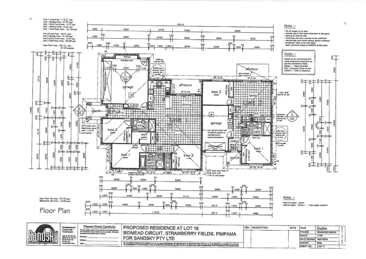 Floorplan of Homely semi-detached listing, 12 Bidmead Circuit, Pimpama QLD 4209